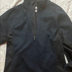 Spyder Men's Dark Blue Zip-Up Sweater